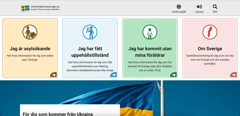 External website (informationsverige.se) Photo